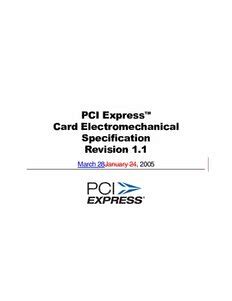 electro-harmonix|PCI Express Card Electromechanical Specification Revision 1